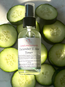 Cucumber Face Toner - Aloe Vera Toner - Refreshing Skin Toner