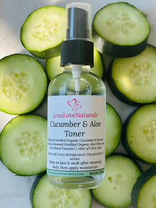 Cucumber Face Toner - Aloe Vera Toner - Refreshing Skin Toner