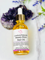 Load image into Gallery viewer, Beauty Elixir Face Oil Infused Amethyst Crystals - LenaLoveNaturals
