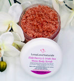 Load image into Gallery viewer, Elderberry &amp; Irish Sea Moss Body Scrub | Sea Moss Scrub | Wild Crafted Irish Sea Moss Gel | Exfoliating Scrub - LenaLoveNaturals
