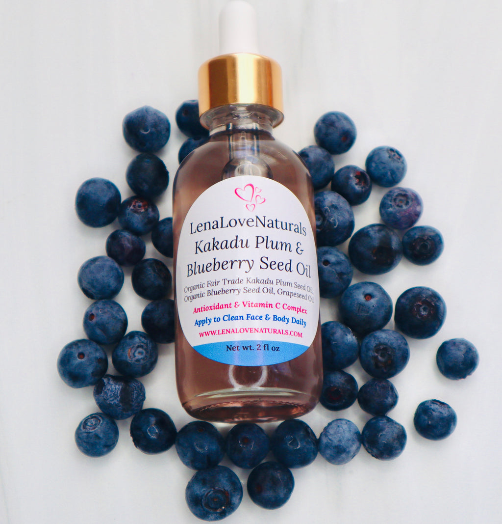 Kakadu Plum Oil | Blueberry Seed Oil | Face Serum | Skin Brightening Oil | Plum Oil For Face - LenaLoveNaturals