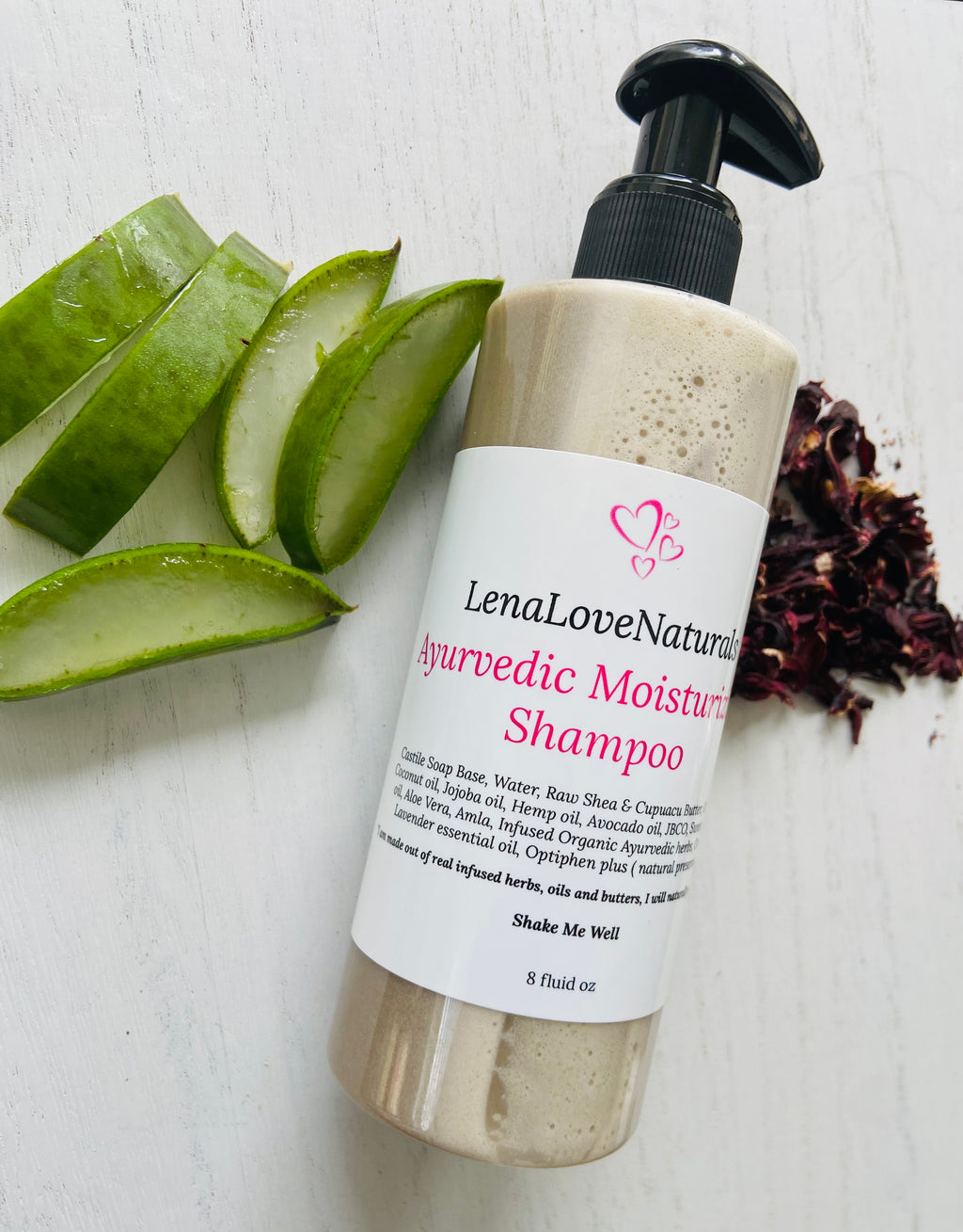 Ayurvedic Creamy Moisturizing Shampoo - LenaLoveNaturals