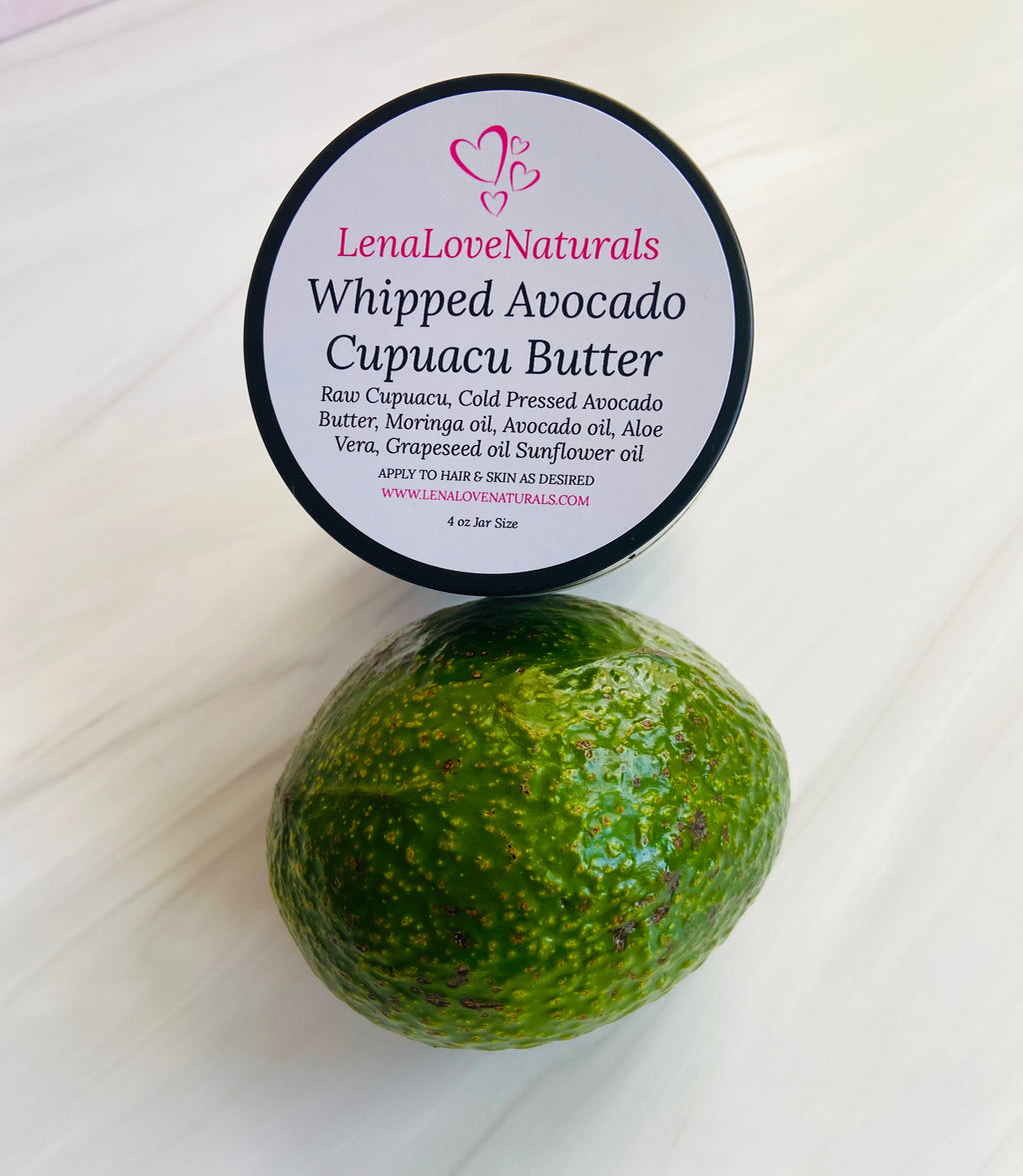 Avocado Cupuacu Whipped Hair & Body Butter - LenaLoveNaturals