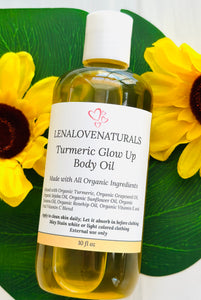 Turmeric Body Oil, Turmeric Toner - LenaLoveNaturals