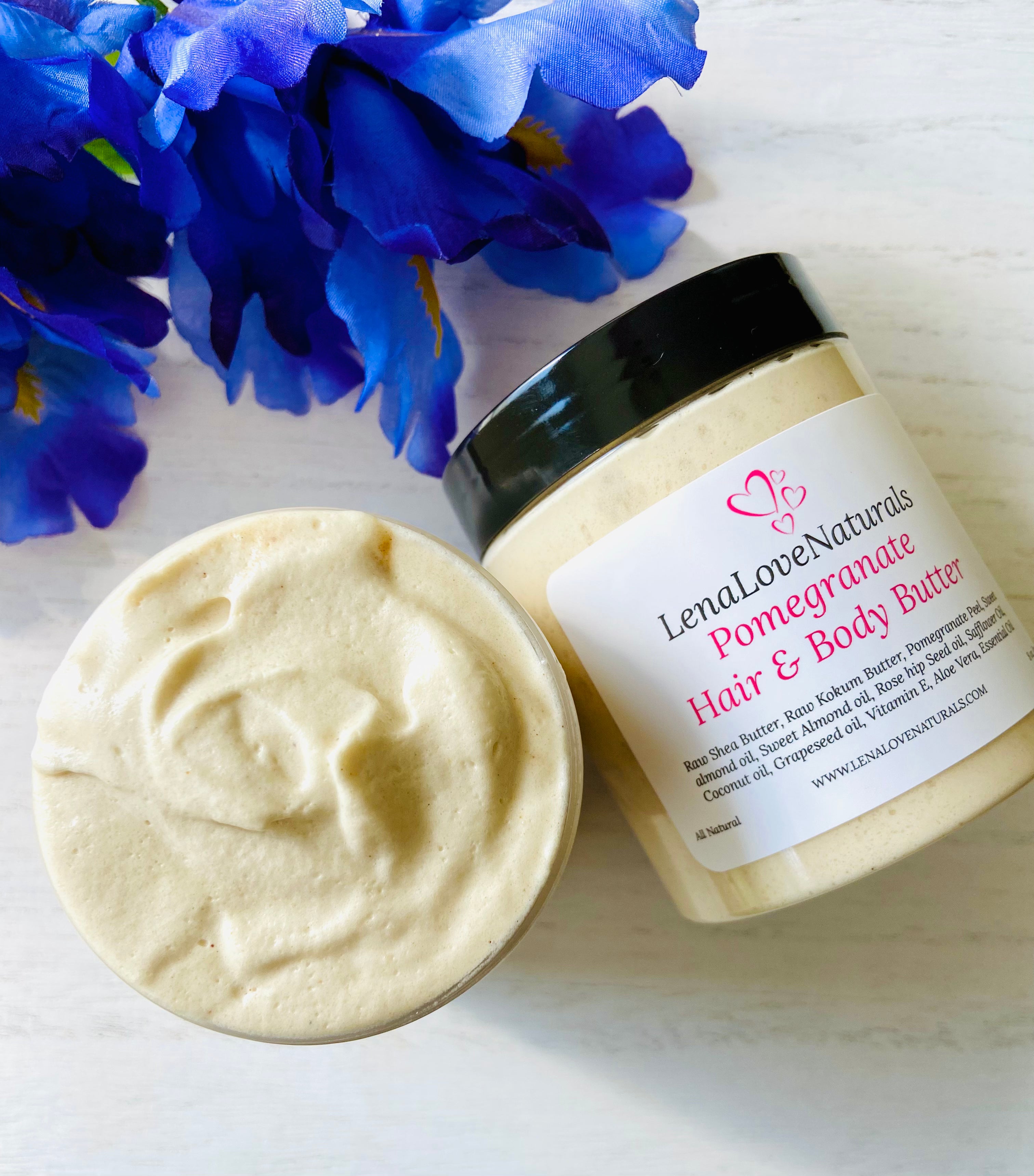 Pomegranate hair & body butter - LenaLoveNaturals